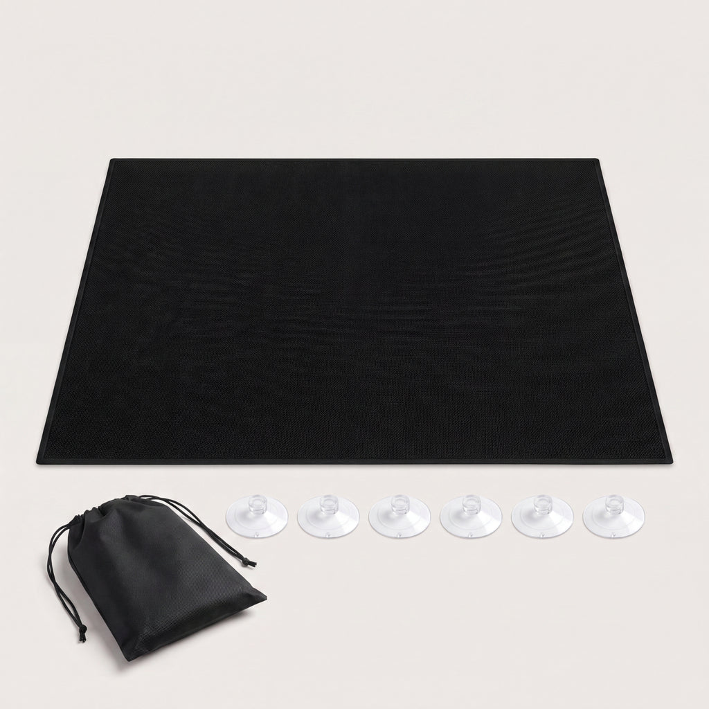 Blackout Haven Portable Blackout Curtain complete kit: panel, suction cups and carry pouch