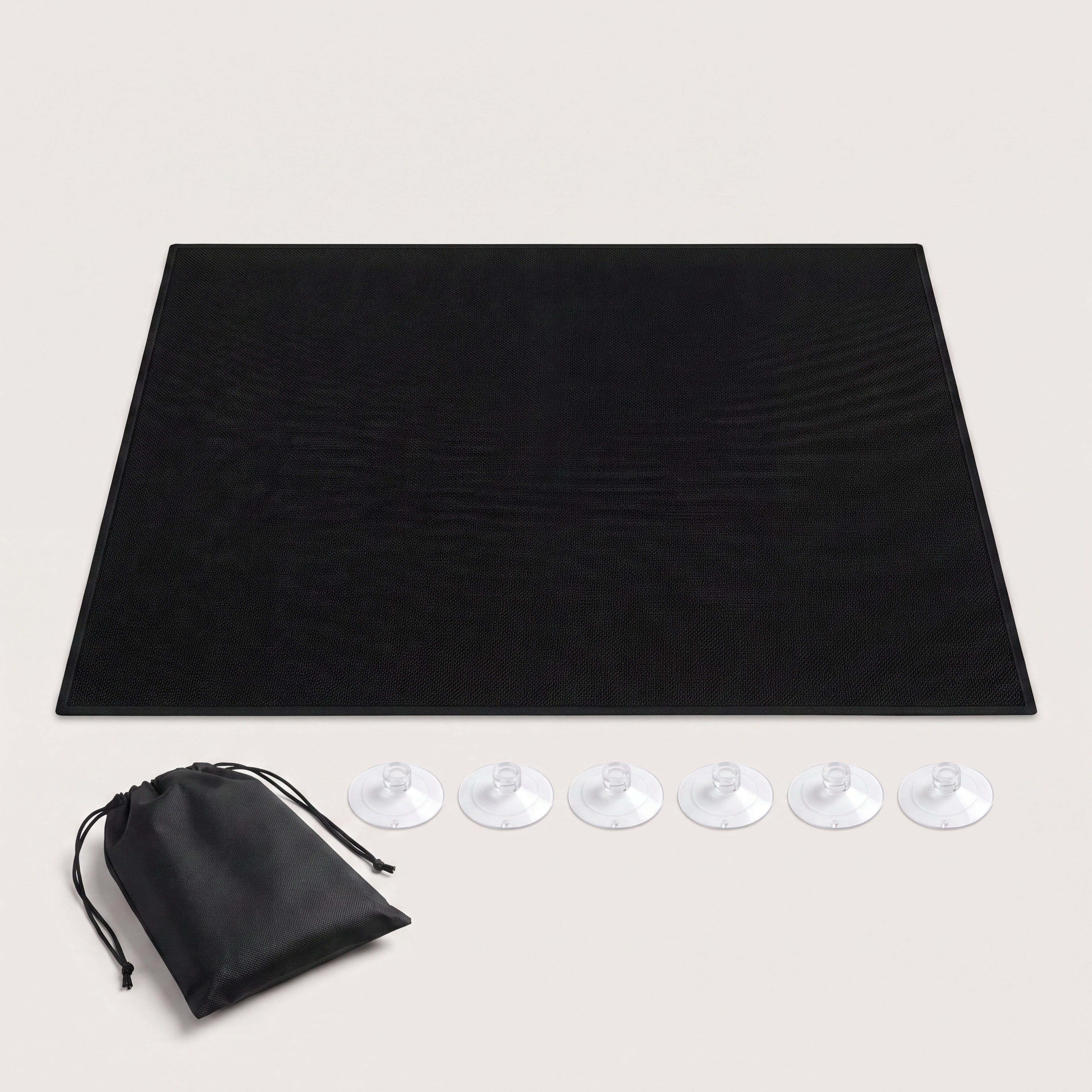Blackout Haven Portable Blackout Curtain complete kit: panel, suction cups and carry pouch