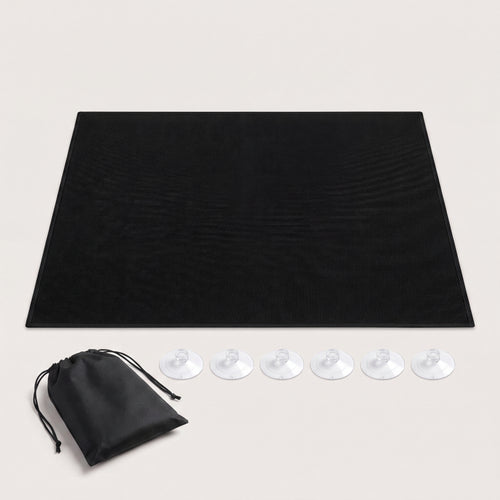 Blackout Haven Portable Blackout Curtain complete kit: panel, suction cups and carry pouch